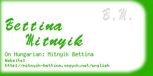 bettina mitnyik business card